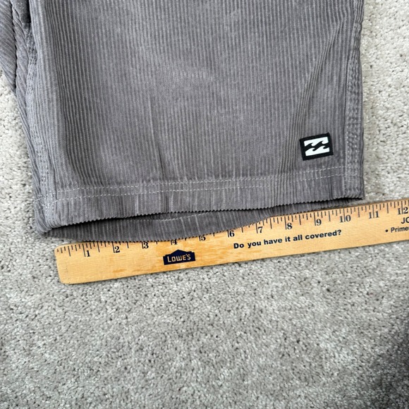 NWT Billabong Shorts Mens M‎ Gray Mike EW Corduroy Pull On Drawstring Lounge - Picture 5 of 10